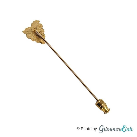 Vintage Grapes Enamel Gold Tone Stick Pin - Picture 6 of 12